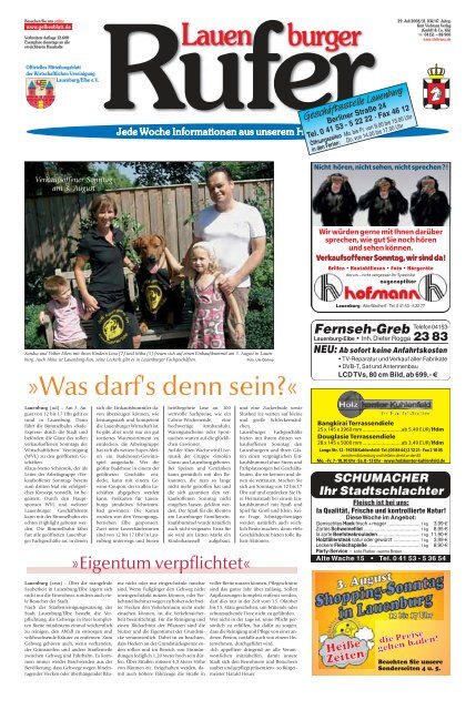 Lauenburger Rufer Geesthachter Anzeiger