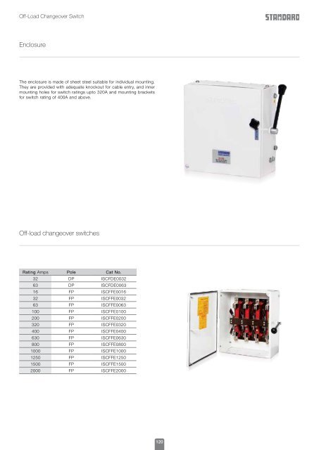 Off-Load Changeover Switch