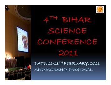 4 BIHAR SCIENCE CONFERENCE 2011 - Bbscindia.com