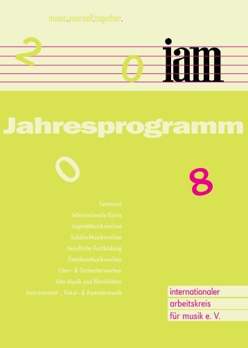 Jahresprogramm - iam