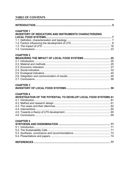 chapter 3 inventory of local food systems