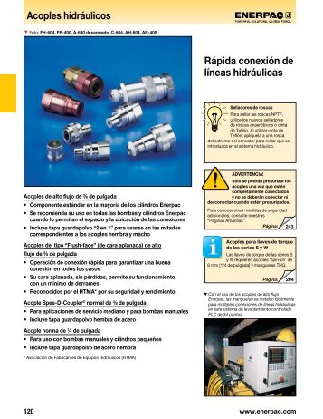 Página del catálogo (imperial) - Enerpac