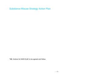 Substance Misuse Strategy Action Plan