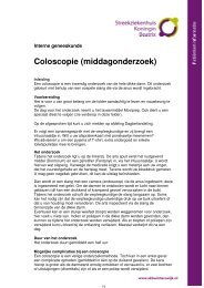 Coloscopie (middagonderzoek)