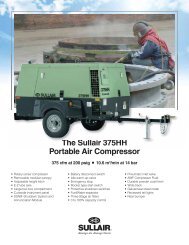 The Sullair 375HH Portable Air Compressor