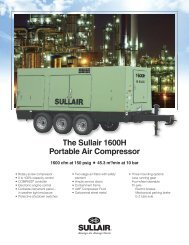 The Sullair 1600H Portable Air Compressor - Cashman Equipment