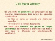 U de Mann-Whitney