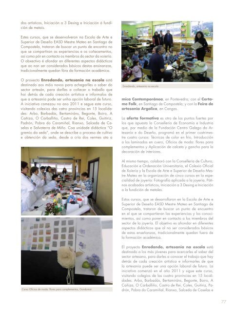 Descargar revista [pdf] - obradoiro de artesanÃ­a