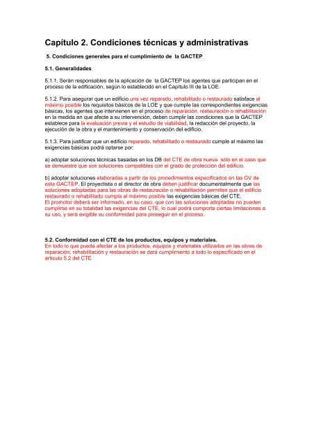 GUÍA DE APLICACIÓN DEL CTE A EDIFICIOS PROTEGIDOS (GACTEP)