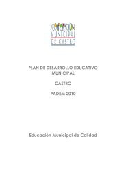 PLAN DE DESARROLLO EDUCATIVO MUNICIPAL CASTRO ...