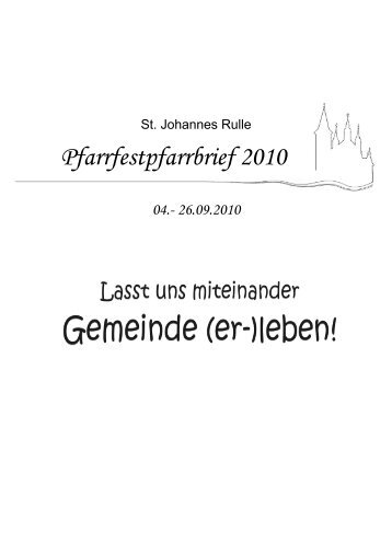 Pfarrfest 2010 - St. Johannes Rulle