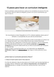 [PDF] 12 pasos para hacer un Currículum Inteligente