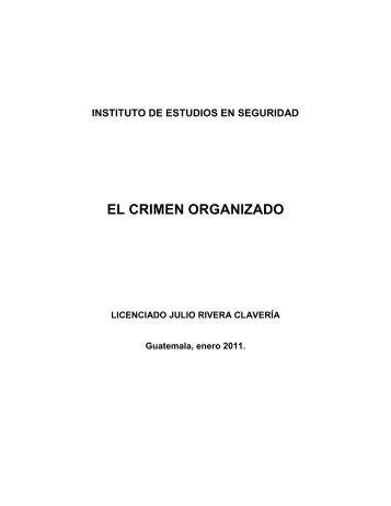 EL CRIMEN ORGANIZADO