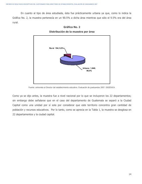 informe de resultados descriptivos del cuestionario para ... - Mineduc