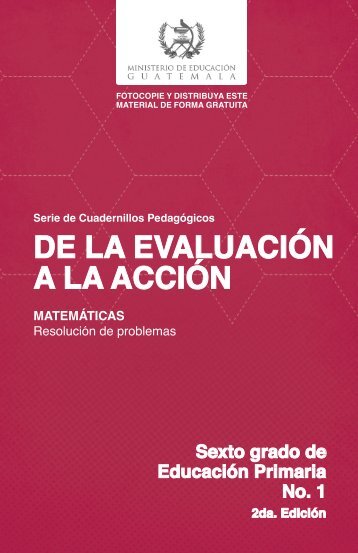 DE LA EVALUACIÓN A LA ACCIÓN