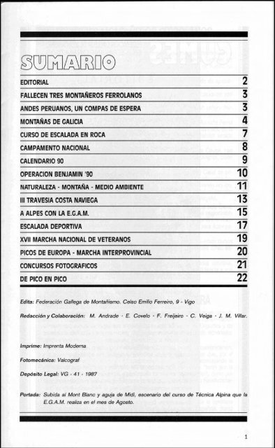 1 - Federación Galega de Montañismo