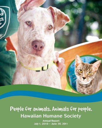 People for animals Animals for people