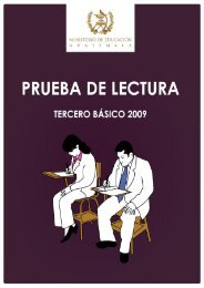 Prueba Liberada de Lectura Tercero Básico 2009 1