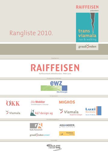 Rangliste 2010. - Alpinrunner