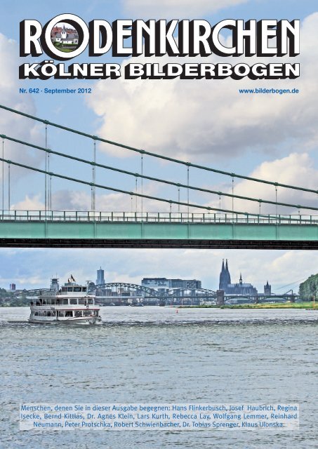 Nächste Führung: Agnesviertel - RODENKIRCHEN Kölner ...