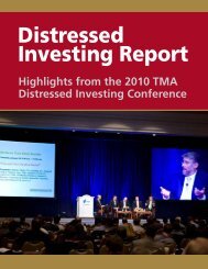 Distressed Investing Report - Turnaround Management Association