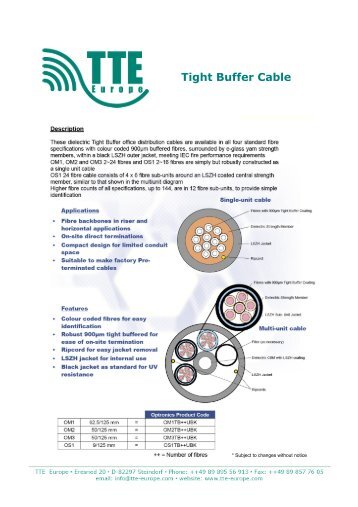 Tight Buffer Cable