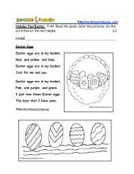 Easter Eggs Poem - Mother Goose Caboose