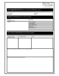 Job Application Form (please write clearly in Black ink or type ...