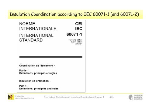 Overvoltage Protection and Insulation Coordination in Power Systems