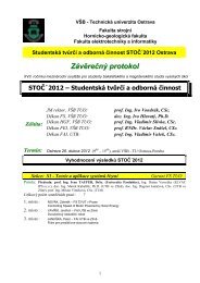 ZÃ¡vÄreÄnÃ½ protokol STOÄ 2012 - Fakulta strojnÃ­ - VÅ B-TU Ostrava ...