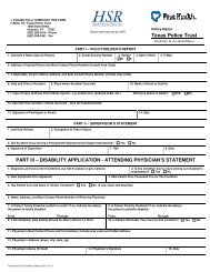 TPT Disability Claim Form