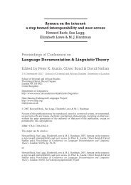 Language Documentation & Linguistic Theory - Hans Rausing ...