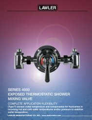 SERIES 4000 EXPOSED THERMOSTATIC SHOWER MIXING VALVE