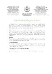 LAZARO AWARD - European Court of Auditors - Europa