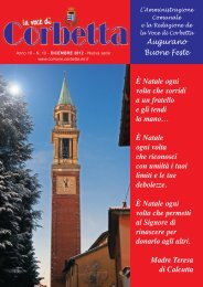 Numero 10, dicembre 2012 (pdf - 2275,29 Kb) - Comune di Corbetta