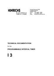 technical documentation - Hinrichs Electronic