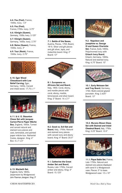 CHESS MASTERPIECES