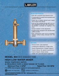 outlet MODEL 804 HIGH-LOW WATER MIXER