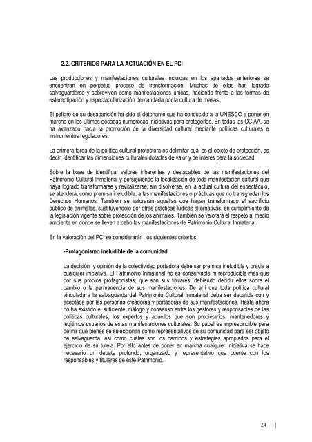 PLAN NACIONAL DE SALVAGUARDA DEL PATRIMONIO CULTURAL INMATERIAL