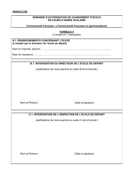 ORGANISATION DE L'ENSEIGNEMENT MATERNEL ET PRIMAIRE ORDINAIRE