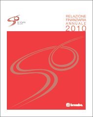 RELAZIONE FINANZIARIA ANNUALE - Brembo