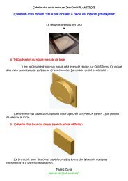 Création d'un moule creux (de coulée) à l'aide du logiciel SolidWorks