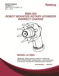 ROBOT MOUNTED ROTARY ATOMIZER INDIRECT CHARGE