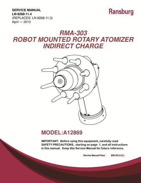 ROBOT MOUNTED ROTARY ATOMIZER INDIRECT CHARGE