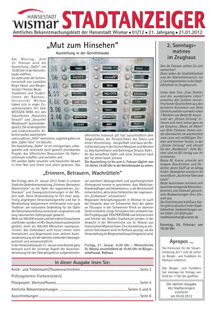 PDF: 497 KB - Hansestadt Wismar