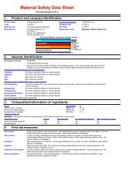 Material Safety Data Sheet