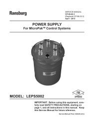 LEPS5002 Power Supply/MicroPak (Serv. Man. CP-98 ... - Ransburg