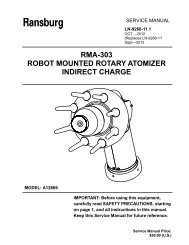 RMA-303 ROBOT MOUNTED ROTARY ATOMIZER INDIRECT CHARGE
