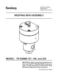 Weeping MVR (Serv. Man. LN-9112-001.) - Ransburg