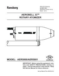 Aerobell 33 (AER5000/AER5001) (Serv. Manual LN ... - Ransburg